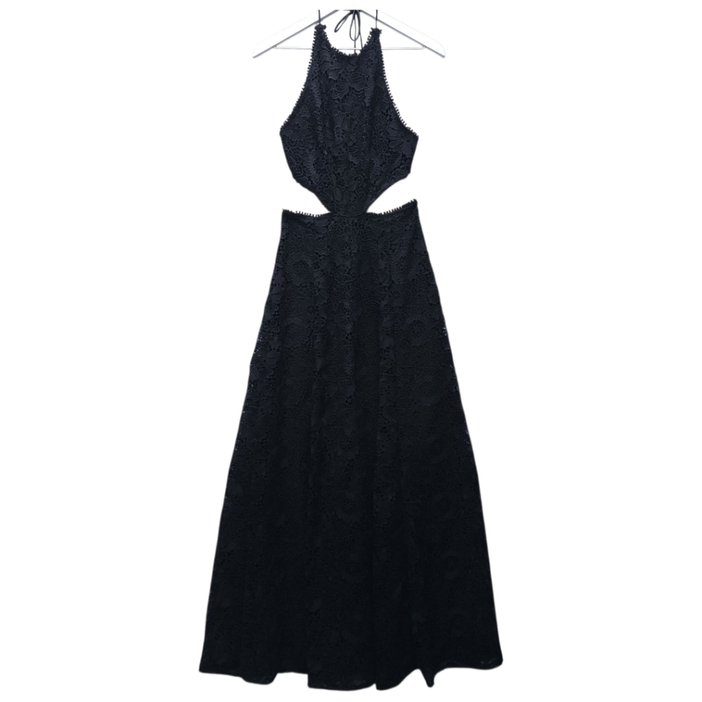 Sabina Musayev Doro Lace Halterneck Cutout Formal Evening Dress - Picture 3 of 8